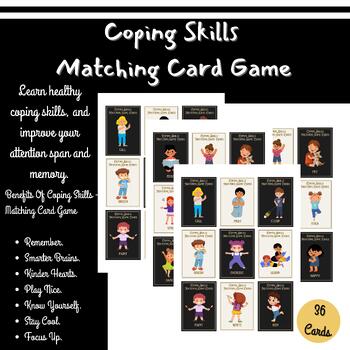 Preview of Coping Skills - Matching Card Game