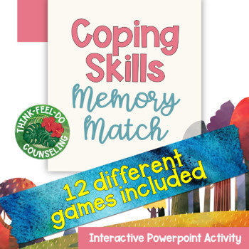 Preview of Coping Skills Memory Match Game: Interactive PowerPoint Activity
