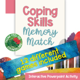 Coping Skills Memory Match Game: Interactive PowerPoint Activity