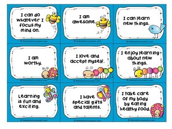 Image result for examples of positive affirmations for kids"