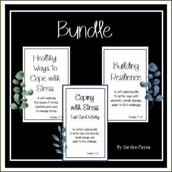 Preview of Coping Skills:  Resilience and Stress Management Bundle