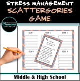 Stress Management Coping Skills Scattergories Game Activit