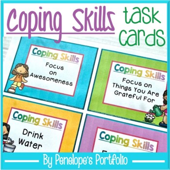 Calm Down Kit Small Box Printables with Coping Skills Cards