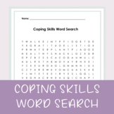 Coping Skills Word Search