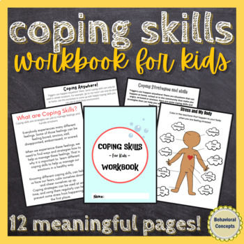 Preview of Coping Skills: Workbook for Kids | Trauma Coping Skills