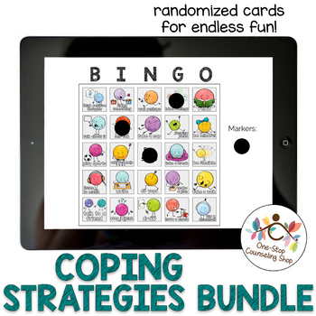 Preview of Coping Strategies Bingo Multiage Bundle