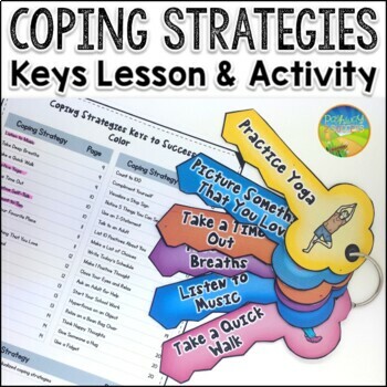 Preview of Coping Strategies Keys to Success Craft - SEL Self-Regulation Skills Activity