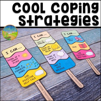 Preview of Coping Strategies Lesson and Craft for SEL Skills Activity