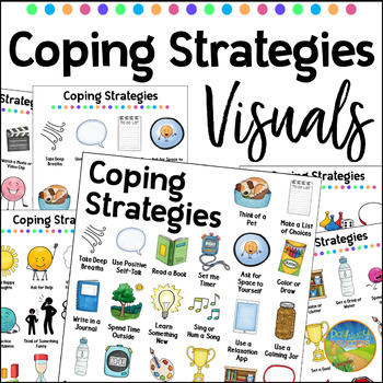 Preview of Coping Strategies Posters & Visuals for Self-Regulation Skills