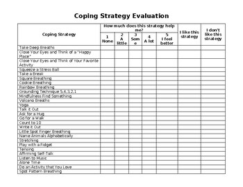 Preview of Coping Strategy Evaluation