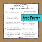 Coping Tools for Anxiety: Free Social Emotional Learning Poster
