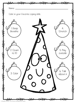 Coping For Christmas: A Kindergarten Coping Skills Activity | Tpt