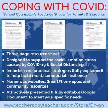 Preview of Coping with COVID: A Counsellors' Handout to Parents & Students