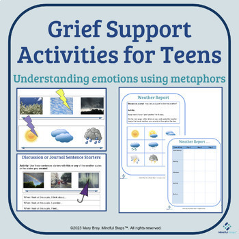 Preview of Coping with Grief and Loss - Grief Support Activities for Teens