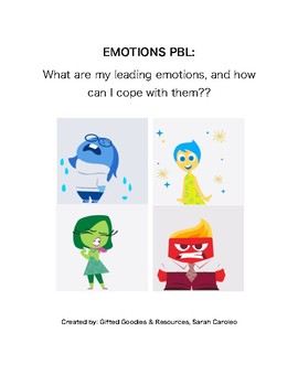 Preview of Coping with Leading Emotions - Inside Out Project