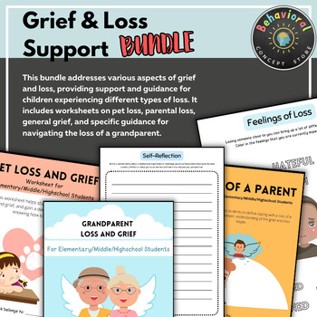 Preview of Coping with Loss: Supportive Worksheets for Healing