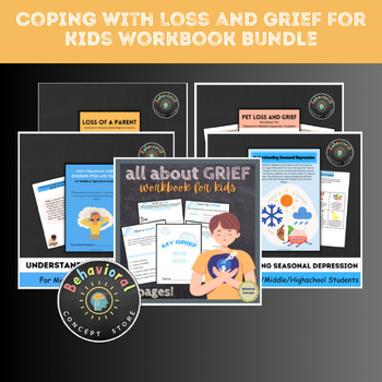 Preview of Coping with Loss and Grief for Kids bundle