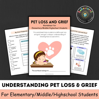 Preview of Coping with Pet Loss and Grief: A Supportive Worksheet for Healing