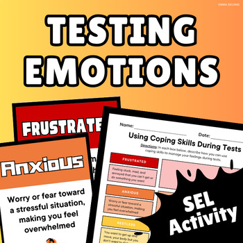 Preview of Coping with Testing Emotions SEL Activity Pack