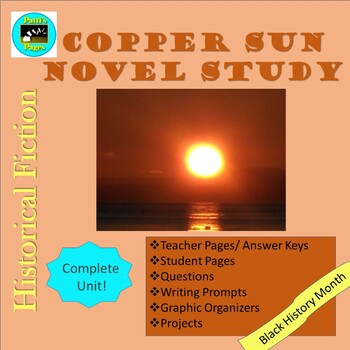 Preview of Copper Sun Novel Study Distance Learning