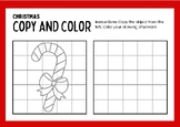 Copy And Color Christmas Shape Activity In White Box. |Worksheet|