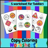 Copy Coloring For Toddlers
