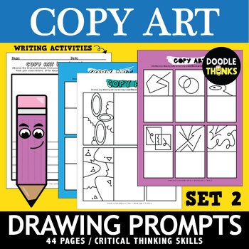 Preview of Echo (Copy) Art Drawing Exercises Set 2 | Drawing Prompts