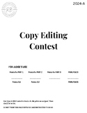 Copy Editing Contest 2024-A
