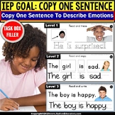 Copy Sentences | EMOTIONS | Trace-Copy-Write Fine Motor Sk