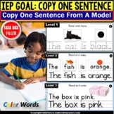Copy Sentences | Trace-Copy-Write for Fine Motor Skills | 