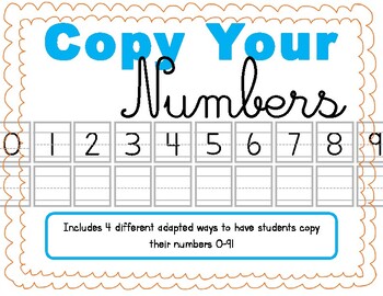 Preview of Copy Your Numbers: Data Collection