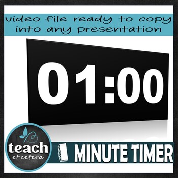 Preview of Copy and Paste 1 minute timer - PowerPoint or Google Slides