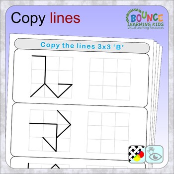 Preview of Tracing lines (distance learning worksheets for hand-eye coordination)