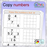 Tracing numbers (distance learning worksheets for hand-eye