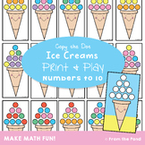 Copy the Dots Ice Cream Cards