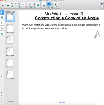 Preview of Copying an Angle (SMART Notebook File)