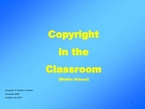 Copyright Basics Slide Show for Middle School
