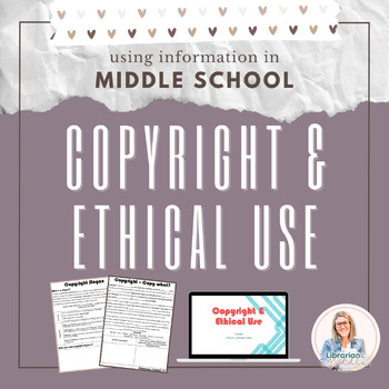 Preview of Copyright & Ethical Use in Middle School - Lesson Plan