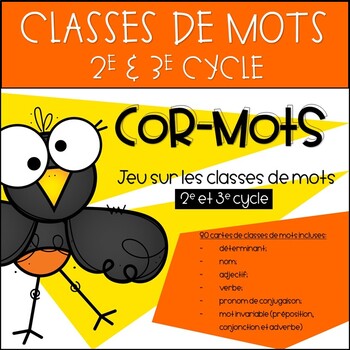 Preview of Cor-Mots - Jeu sur les classes de mots - 2e et 3e cycle