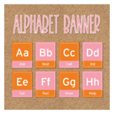 Coral Alphabet Banner for Bulletin Board - Back to School