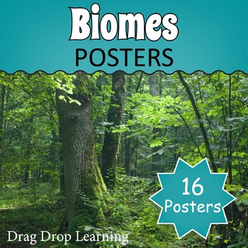 Biomes Posters by Drag Drop Learning | Teachers Pay Teachers