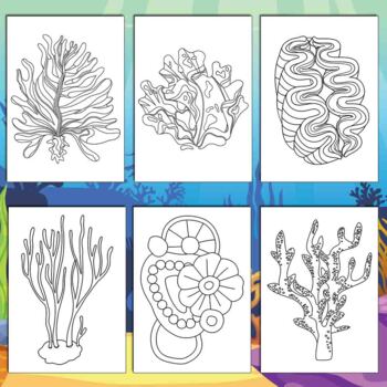 sea reef coloring pages