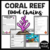 Coral Reef Food Chains Informational Text Reading Comprehe