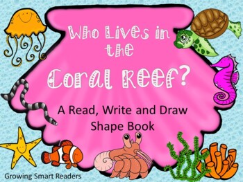Preview of Coral Reef Read, Write and Draw Book