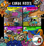 Coral reefs biome clip art- 162 items!