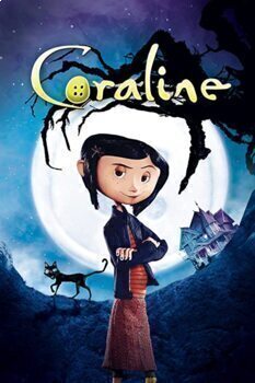 Preview of Coraline Movie Guide Questions in ENGLISH |  In chronological order & Editable