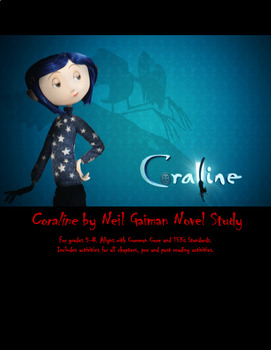 Preview of Coraline Novel Study **Bonus** Movie Comparison Activities Tie In