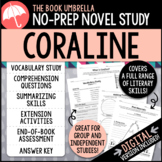 Coraline Novel Study { Print & Digital }