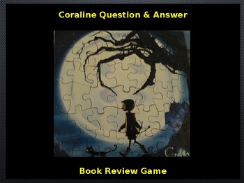 Preview of Coraline Novel Study Review Game