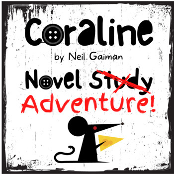 Preview of Coraline by Neil Gaiman | Novel Study | No Prep - Print & Go
